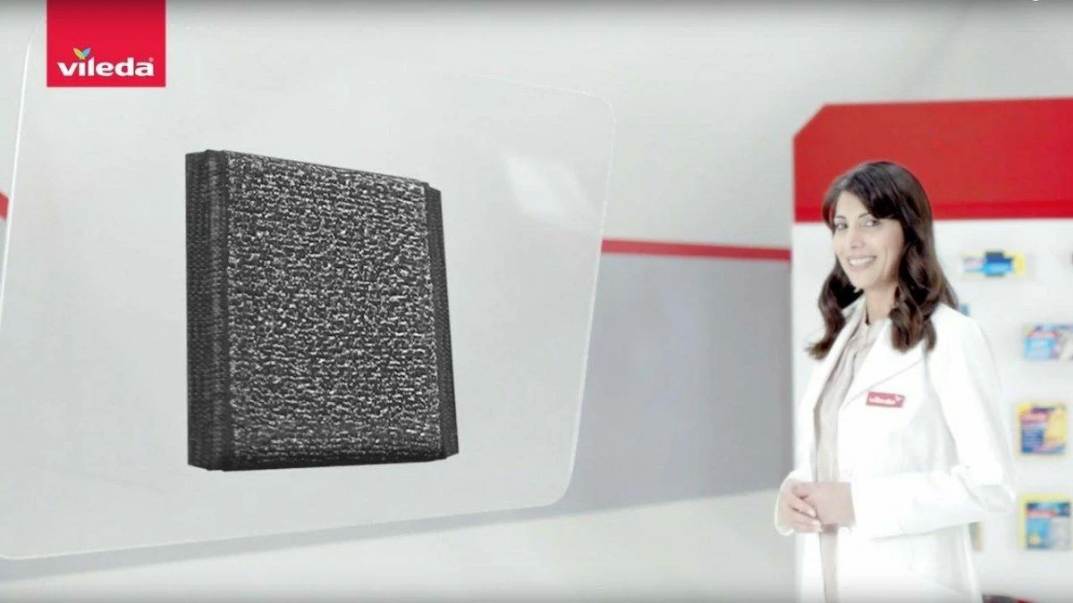 Sfungjer çelik Vileda Glitzi Power Inox, 2 copë