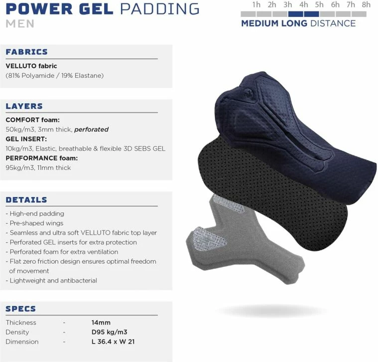 Tuta çiklizmi Rogelli për meshkuj, zi-limon