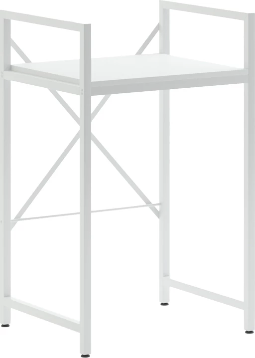 Raft mbajtës për lavatriçe ose tharëse, metal i bardhë, Delavar, 72x60x116cm