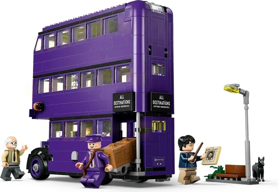 Set LEGO Harry Potter Knight Bus Adventure 76446, 4 minifigura, 499 pjesë, e purpurt
