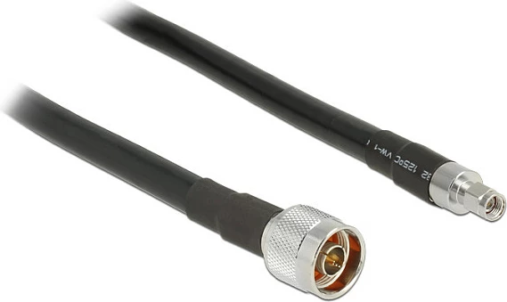 Kabllo koaksiale DeLOCK CFD400/LLC400 2 m, N mashkull - RP-SMA mashkull, 50 Ω, e zezë