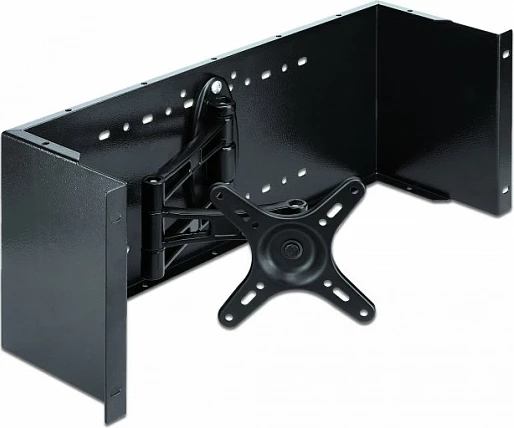 Krah monitori DeLOCK 19", 4U, metal, 10 kg, i zi
