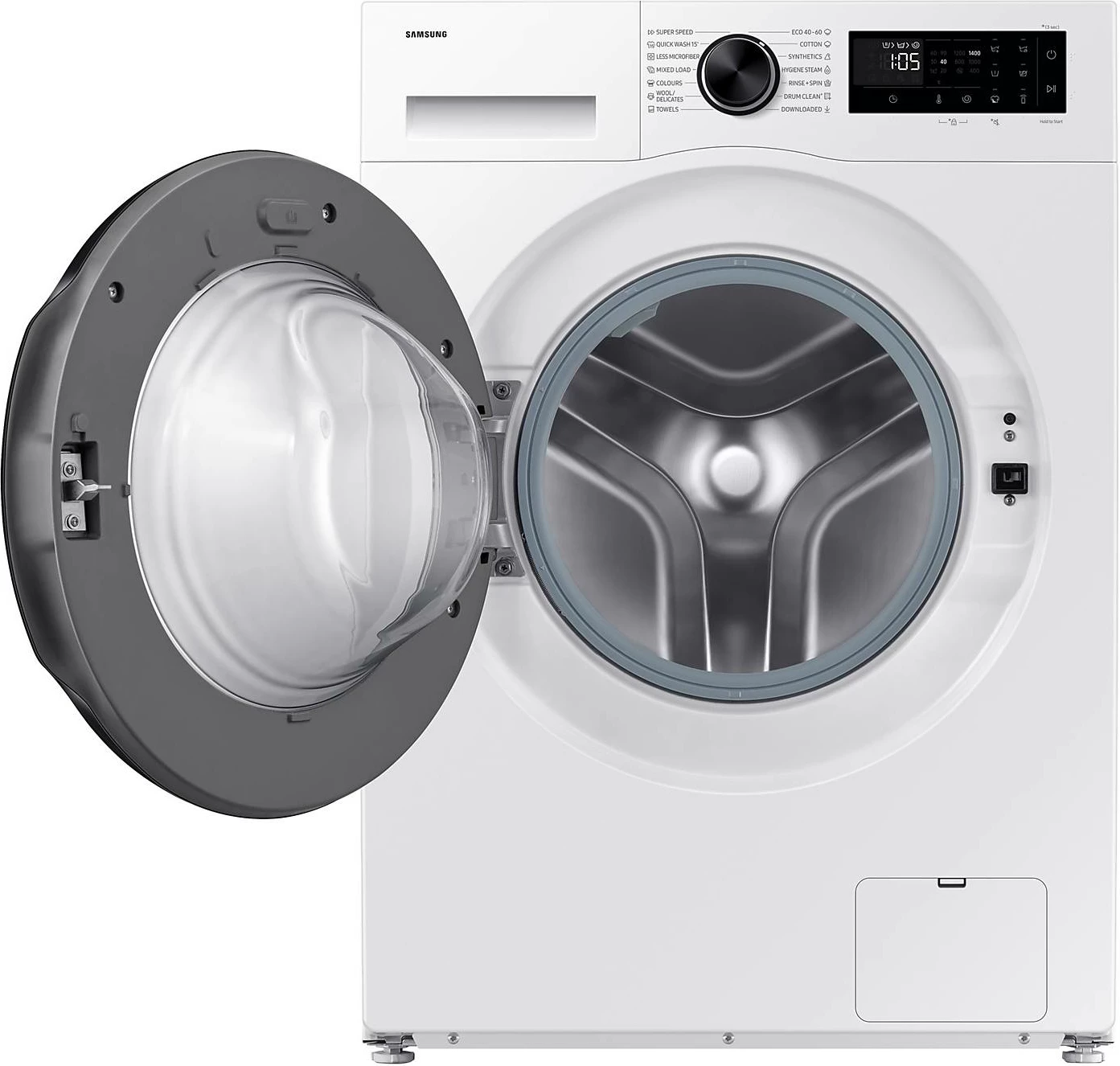 Lavatriçe, Samsung WW90DG5G34AELE, 9 kg, AI Ecobubble, Super Speed 39 min, klasa A, SmartThings, e bardhë