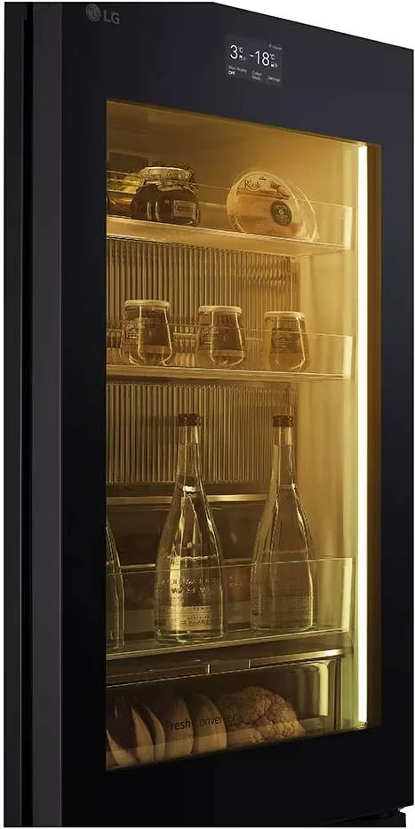 Frigorifer i kombinuar LG GBG719MDNN 352 L 187 x 68.4 cm InstaView MoodUP, e zezë/rozë