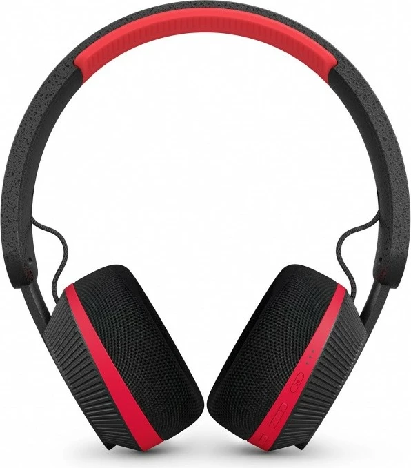 Kufje Philips TAA6219BK/00 on-ear wireless Bluetooth 5.4 karikim diellor bateri 80h IP55 me mikrofon, të zeza/ të kuqe