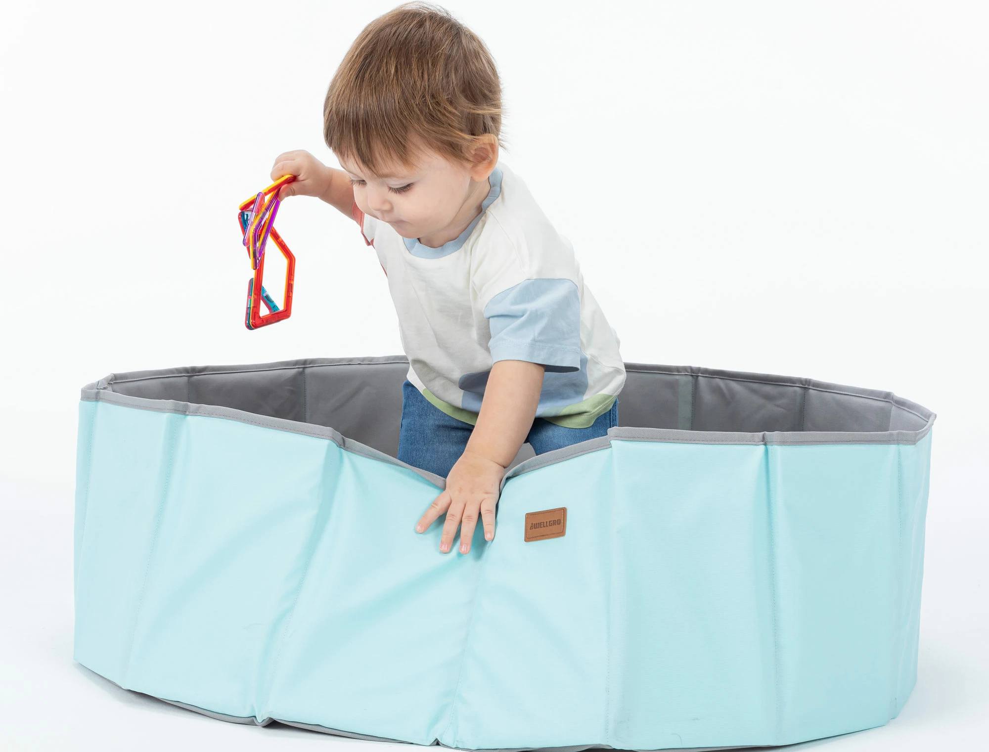 Pishinë me topa, ngjyrë mente, Evila Originals, 80x80x26cm