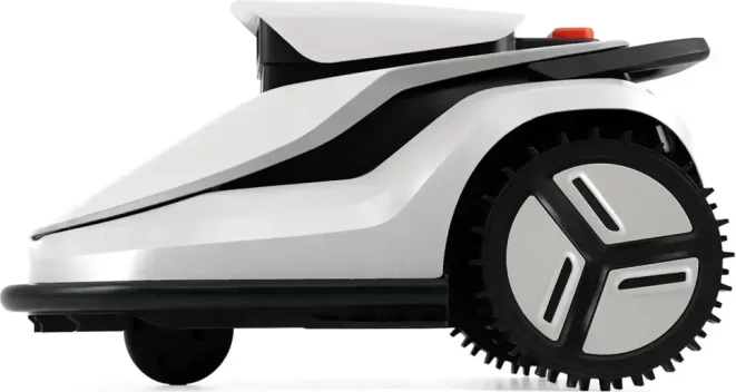 Robot kositës bari TERRAMOW V600 Wireless, deri 600 m², Wi‑Fi/4G, i bardhë/gri, set me garazh + 9 thika + SIM 1GB