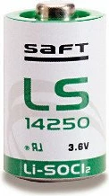 Bateri Saft LS14250 1200mAh 3.6V Li-SOCl2, 1 copë