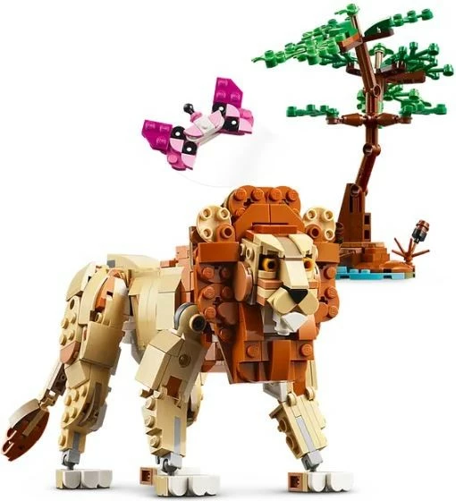 Set lodrash LEGO Creator 3-in-1 31150, 780 pjesë, Kafshë të egra nga safari, plastikë