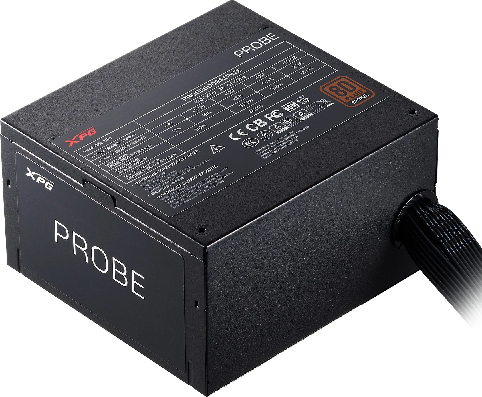 Furnizues rryme XPG PROBE 700 Bronze, 700W, Non‑Modular, ATX 2.52, i zi