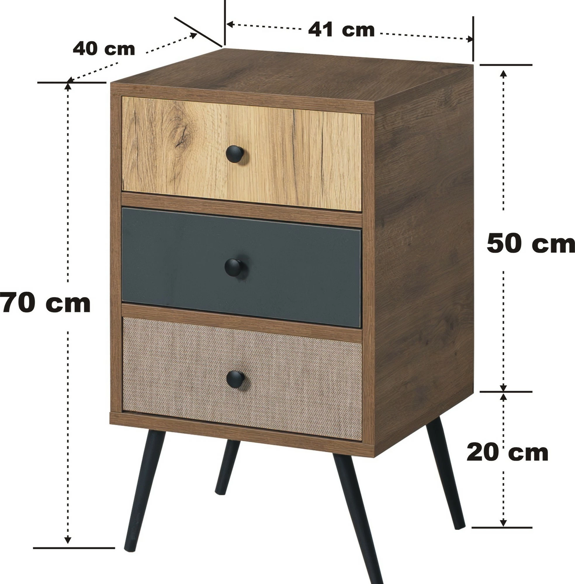 Komodë Skye Decor, ngjyrë Hitit, Fairway
