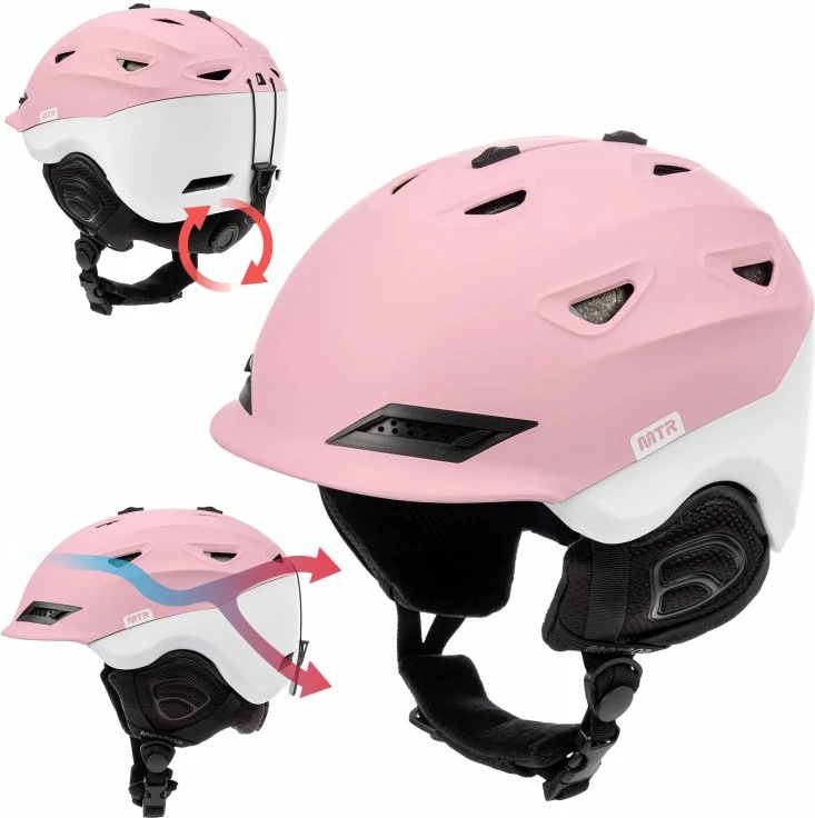 Helmetë skijimi Meteor femra, rozë [Madhësia: Standarde]