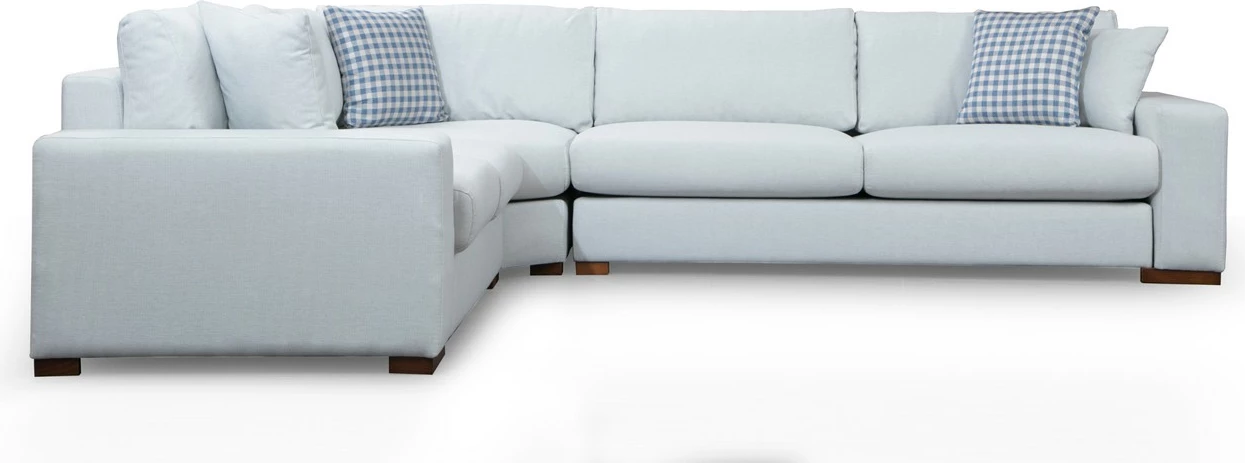 Këndare Atelier del Sofa, Loop 20, ngjyrë bezhë, këmbë druri arre, 282x322cm
