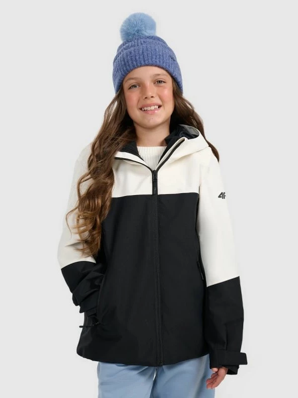 Jakne 3-në-1 për vajza 4f, e zezë