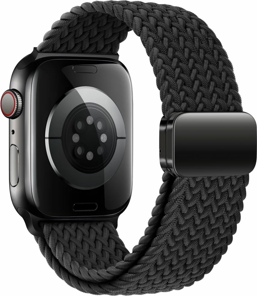 Rrip najloni për smartwatch Tech-Protect Nylonmag, për Apple Watch 4/5/6/7/8/9/SE/Ultra 1/2 (42/44/45/49 mm), i zi