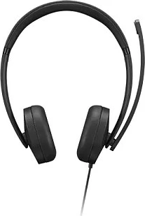 Kufje me mikrofon Lenovo USB-A Wired Stereo Headset Gen 2, të zeza