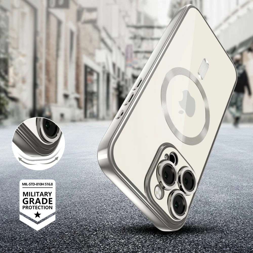 Mbështjellës Tech-Protect MagFlex për iPhone 16 Pro, MagSafe, titanium