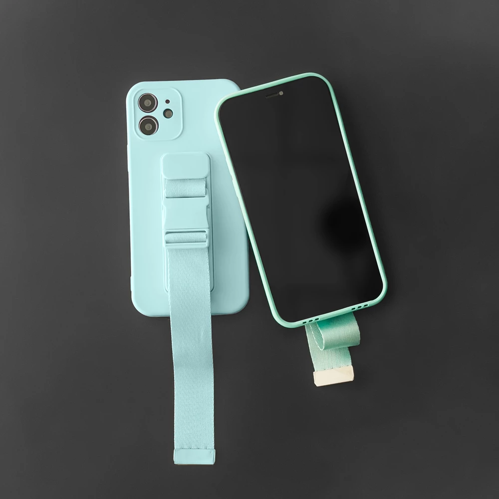 Mbështjellës Hurtel për iPhone 11 Pro Max me litar, Blu