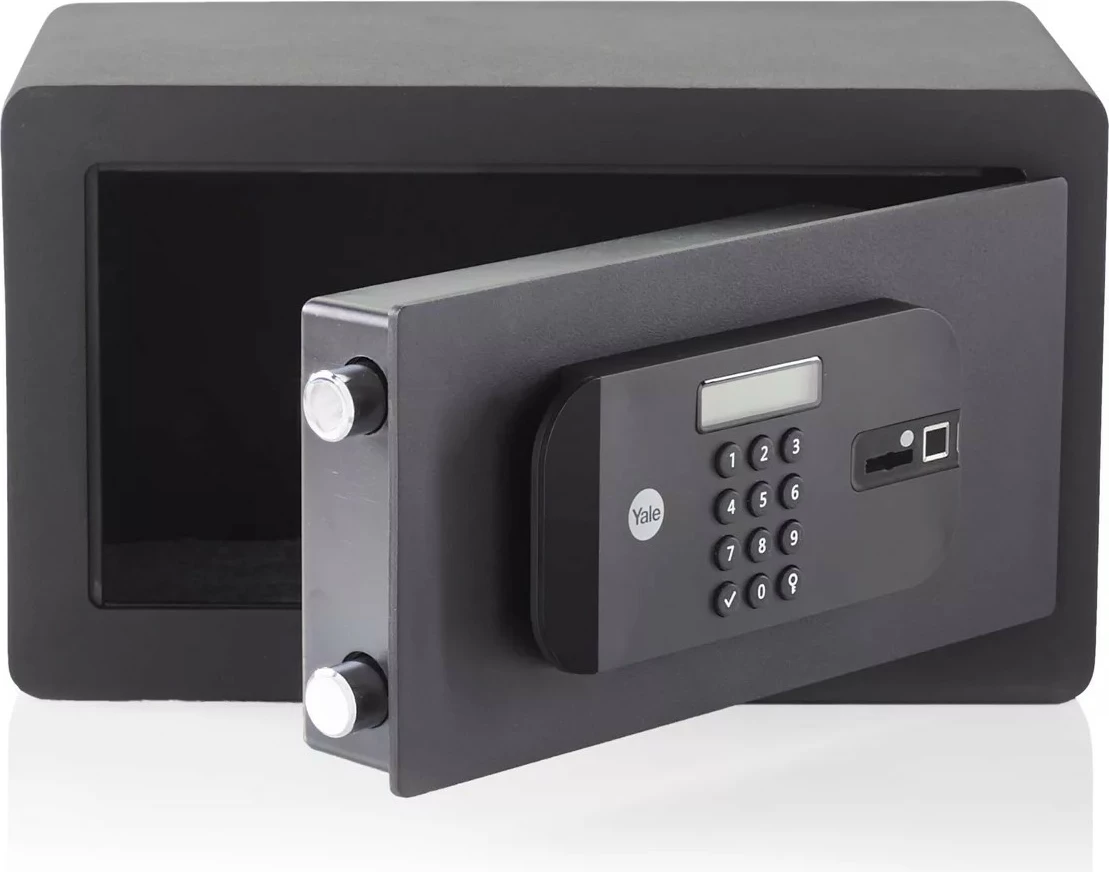 Kasafortë kompakte YALE HOME YSFB/200/EB1, me lexues gishti, e zezë