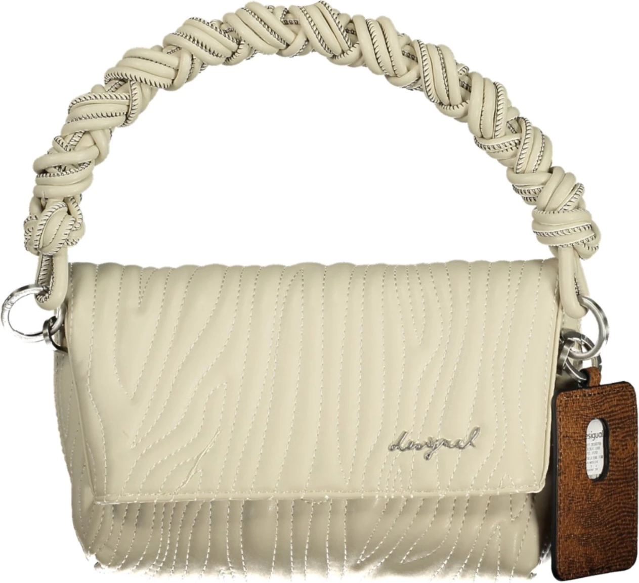 Çantë femra Desigual Helium Trokel Ecru, e bardhë