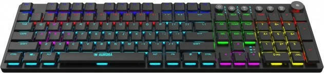 Tastierë wireless RF iBox AURORA K-6 + Bluetooth QWERTY, e zezë