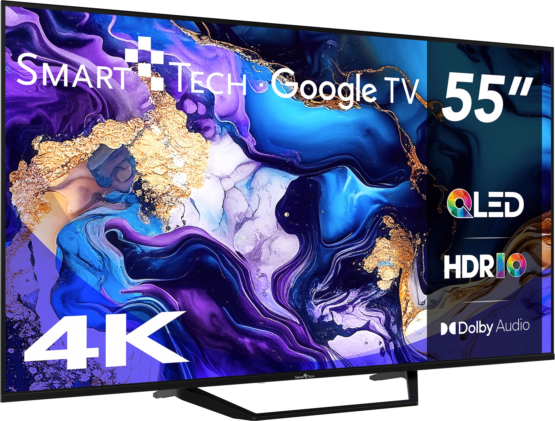 Smart TV SmartTech 55QG06K2 55\" QLED 4K Google TV 5.0 HDR, i zi