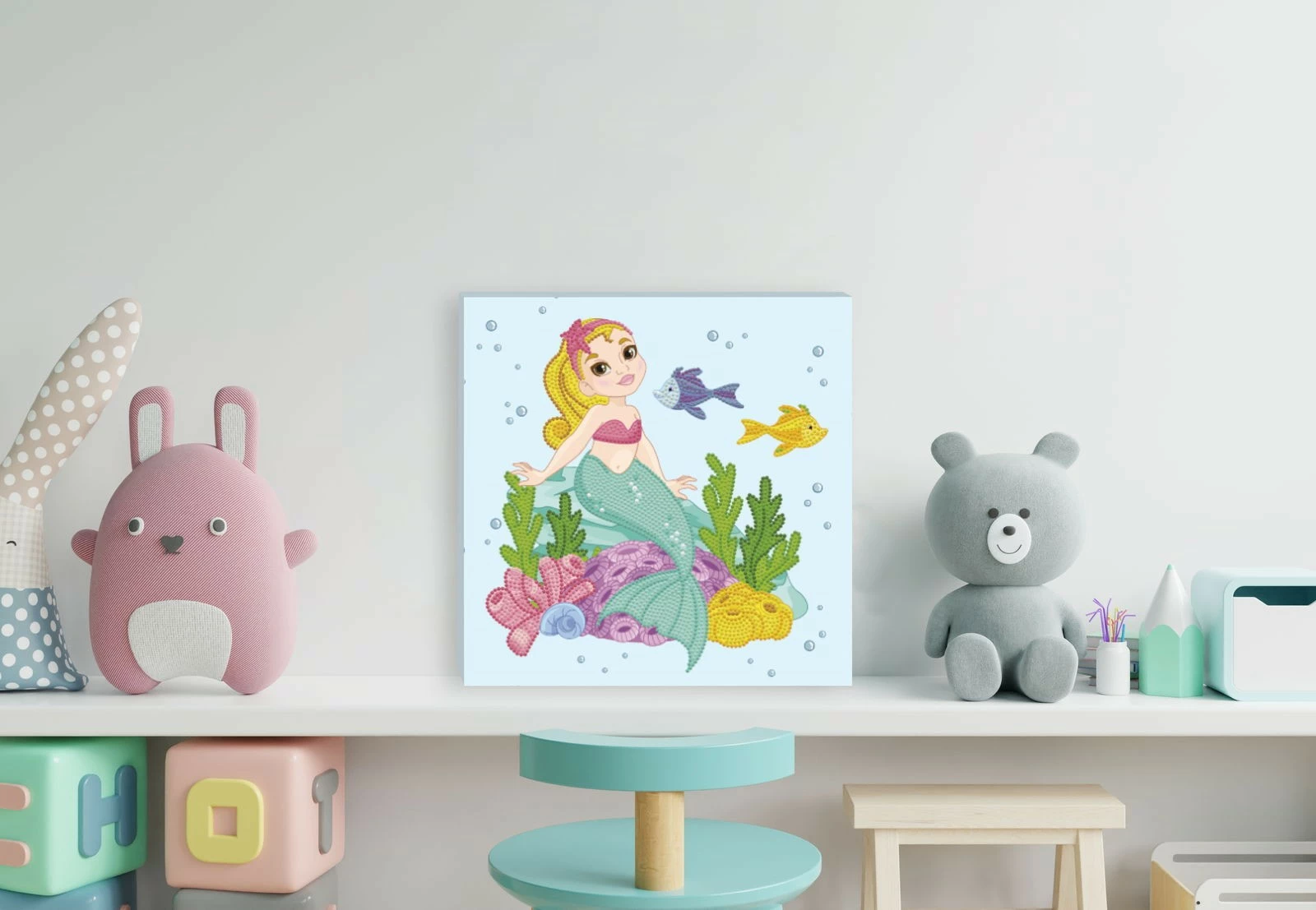 Set mozaiku Diamond Dotz Dante Small Mermaid, shumëngjyrësh