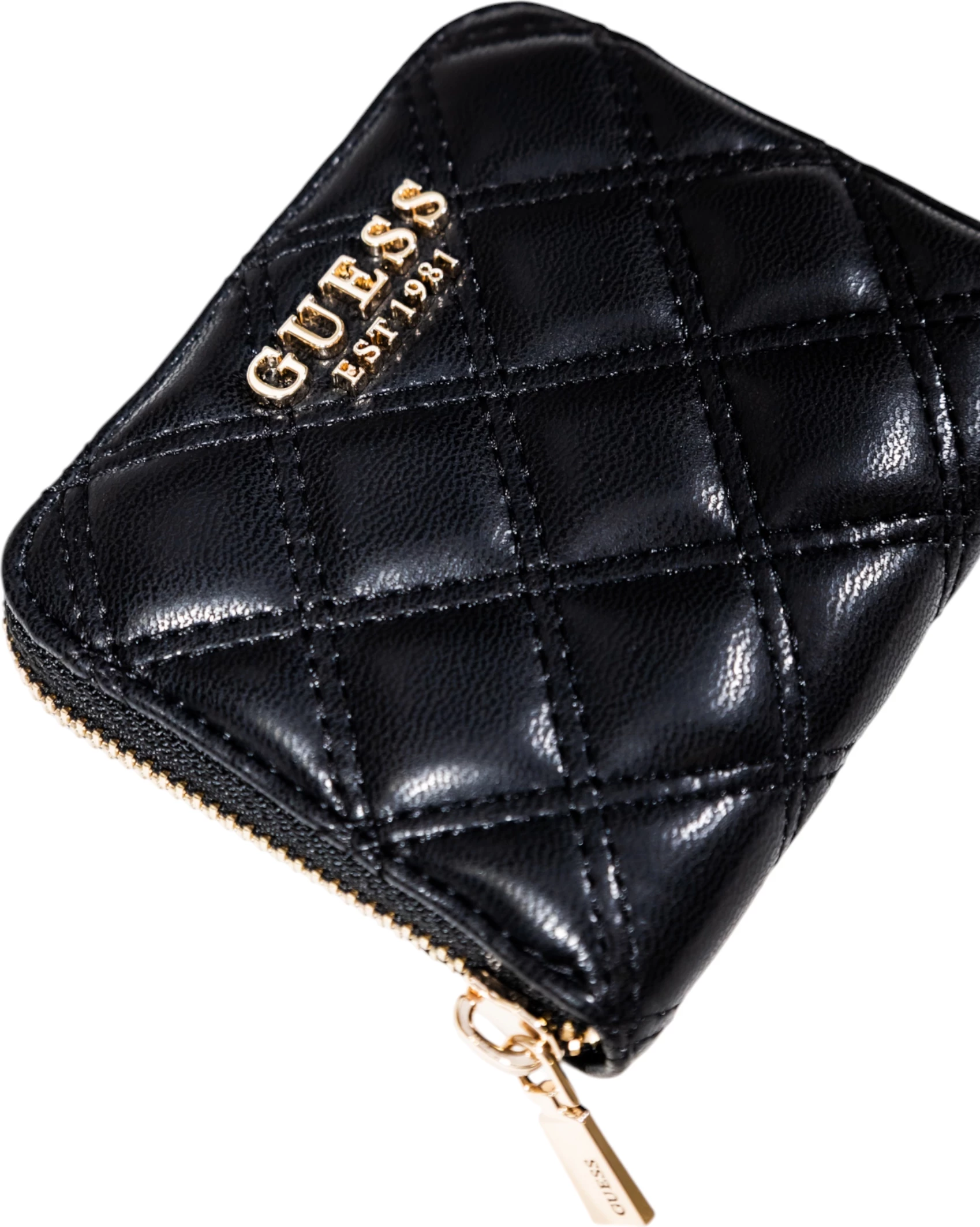 Portofol i vogël për femra Guess Giully II SLG SWQG96 73137, i zi
