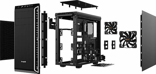 Kasë be quiet! Pure Base 600 BG022 Midi Tower ATX/µATX/Mini-ITX, e zezë/argjendtë