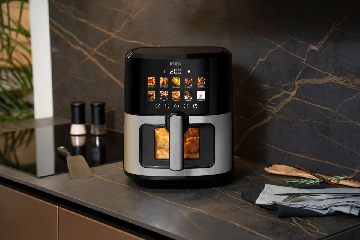 Fritezë me ajër të nxehtë N'OVEEN AF770 X-LINE, e zezë, argjendtë