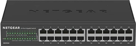 Switch Netgear GS324, 24 porta Gigabit, desktop, i zi