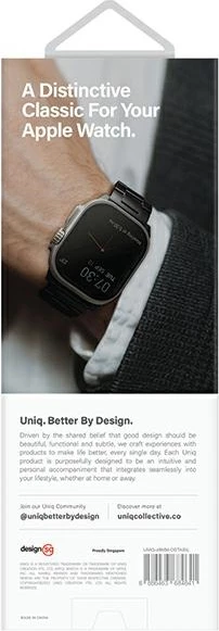 Rrip çeliku inox për Apple Watch UNIQ Osta, 42/44/45/49mm, Argjend