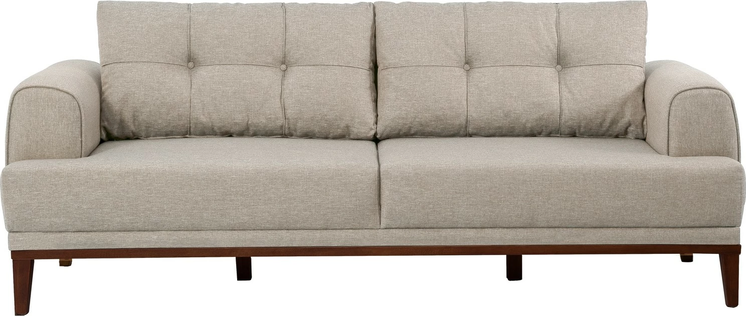Divan treshe Atelier del Sofa, Vina 3, krem, dru arre