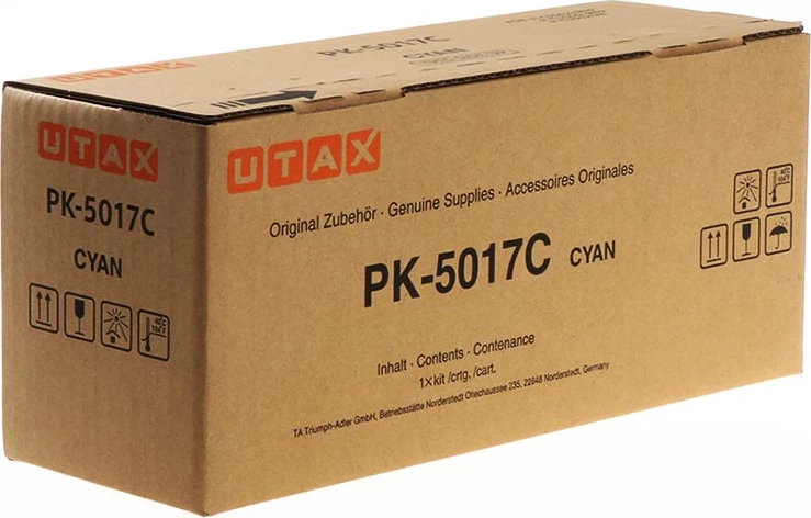 Toner, Utax PK-5017C 6000 faqe MPN 1T02TVCUT0 standard, cyan