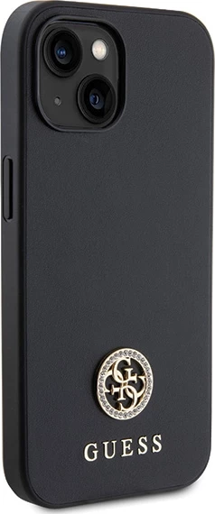 Mbështjellës Guess GUHCP15MPS4DGPK për iPhone 15 Plus 6.7", i zi, hardcase