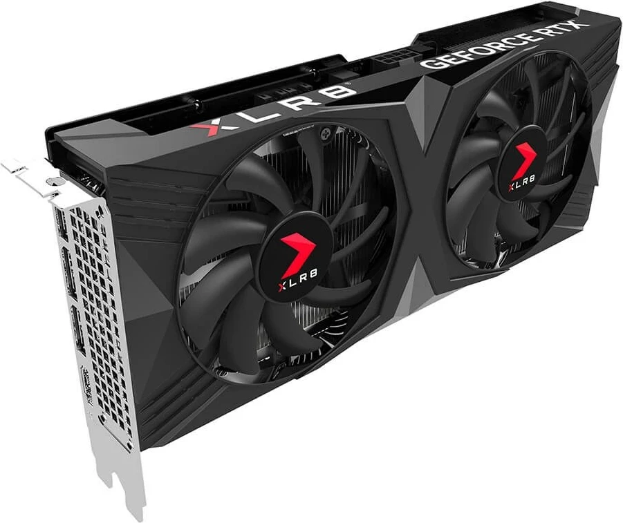 Kartelë grafike PNY GeForce RTX 4060, 8 GB GDDR6, e zezë
