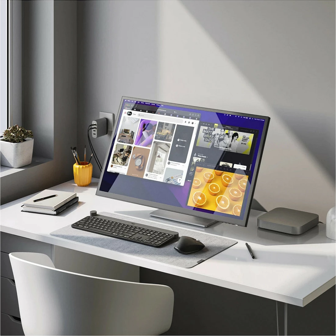 Monitor touch ALOGIC 32C4KPDTF, 32", 4K UHD, USB-C 65W, webcam, argjendtë