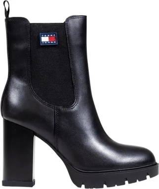 Çizme Tommy Hilfiger Jeans femra, të zeza