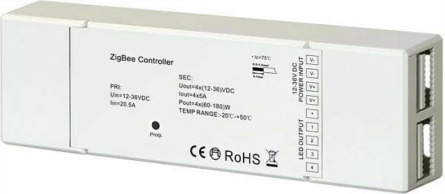 Kontroller LED Synergy21 EOS 10 ZigBee, 5-kanal RGB-WW (RGB-CCT), 12-36V
