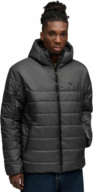 Jakne meshkuj Puma ESS Hooded Padded 685211 44, gri [Madhësia: XL]