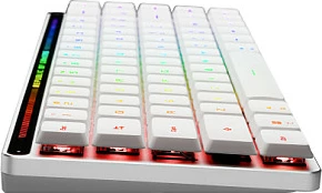 Tastierë gaming ASUS ROG Falchion RX Low Profile, 65%, RGB, Wired & Wireless, QWERTZ, e bardhë