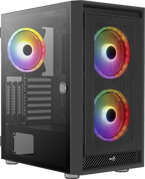 Kasë Aerocool PGS Graphite-G-BK-v2 FRGB, e zezë