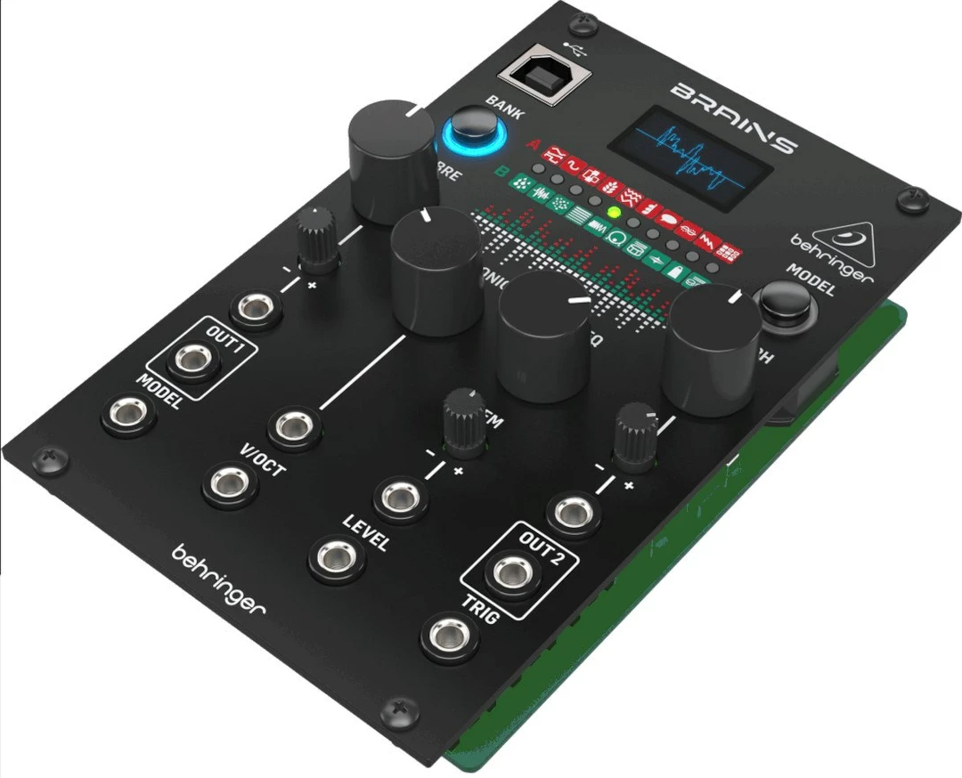 Modul sintetizues Behringer BRAINS, multi-engine oscillator për Eurorack, 16 bit, 96 kHz, zi