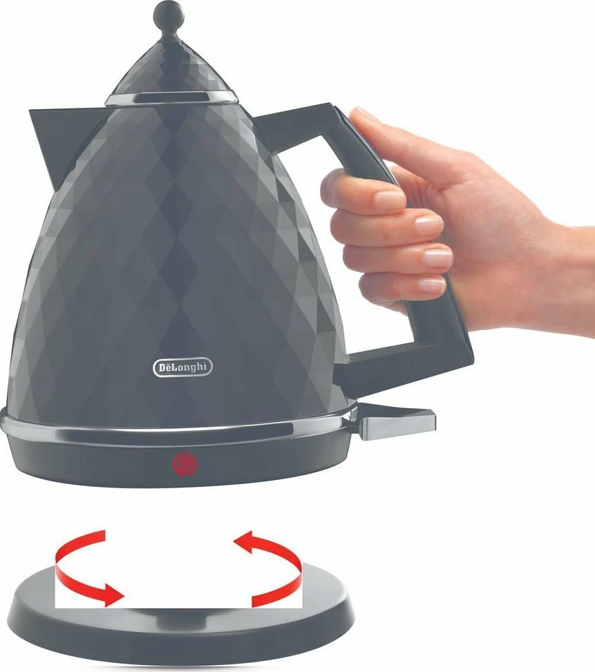 Çajnik elektrik DeLonghi Brillante KBJ2001.BK 1.7L 2000W, i zi