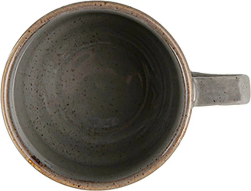 Filxhan porcelani i stivueshëm Porland Seasons Stone 200 ml, gri e errët, set 6 copë