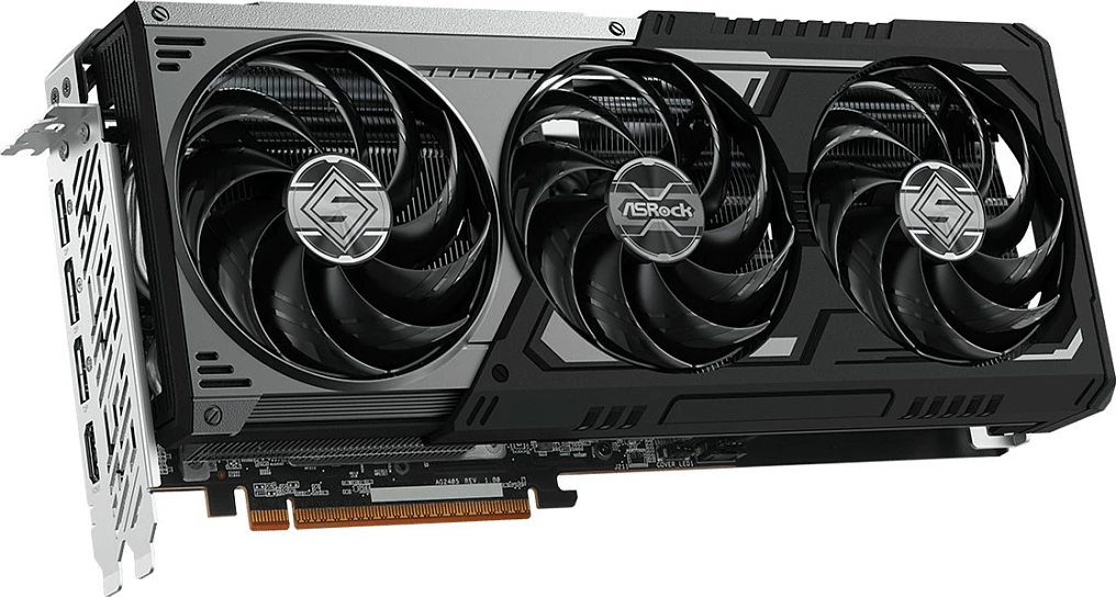Kartelë grafike ASRock Radeon RX 9070 GRE Steel Legend, 12GB GDDR6, PCIe 5.0, e zezë