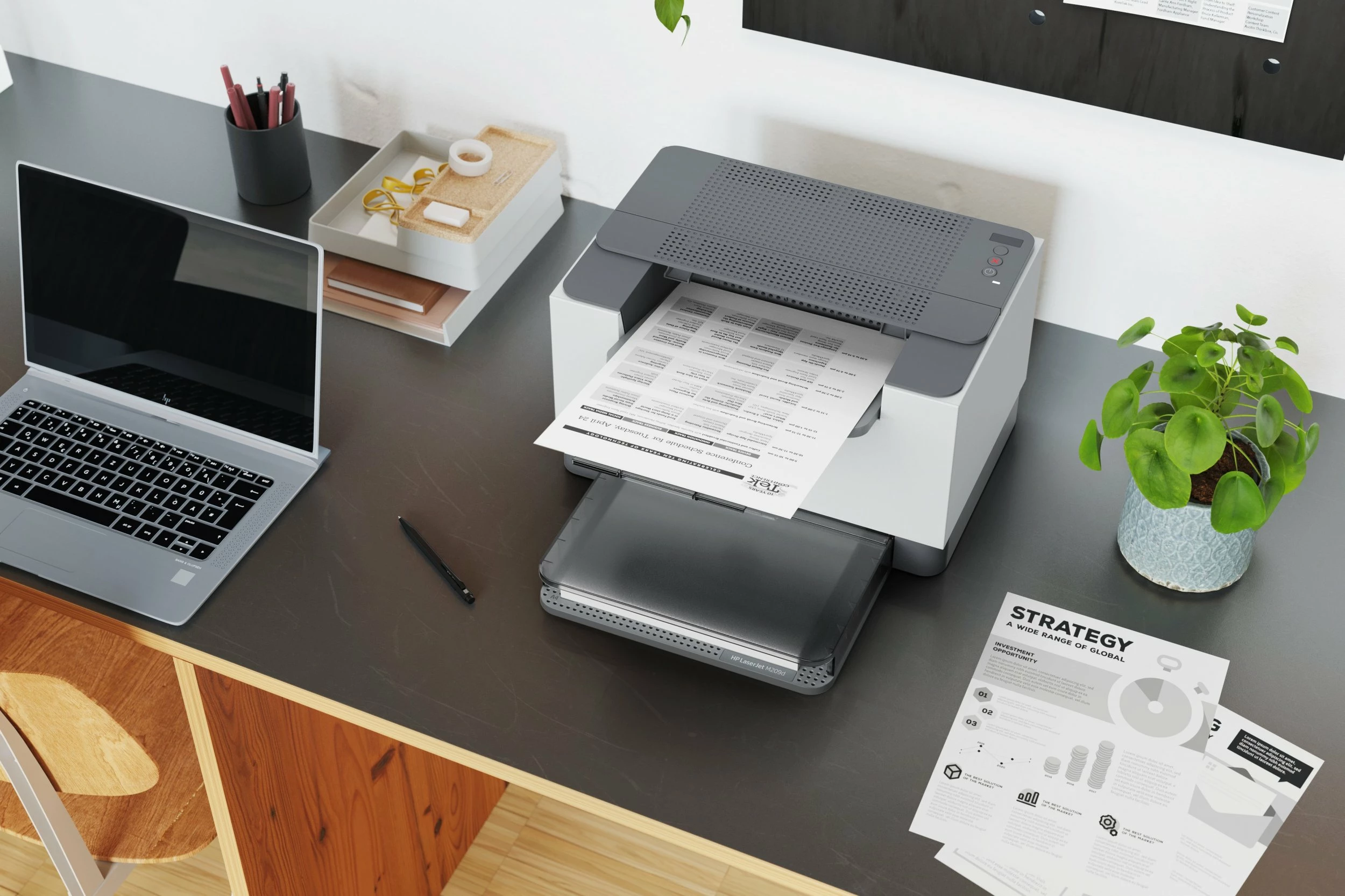Printer lazer HP LaserJet M209d (8J9L0F), A4, duplex, USB, 29 ppm, 600x600 dpi, 64 MB, i bardhë