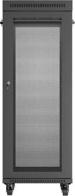 Kabinet rack LANBERG 19" 32U 600x800mm, qëndror (standing), derë e perforuar, i zi