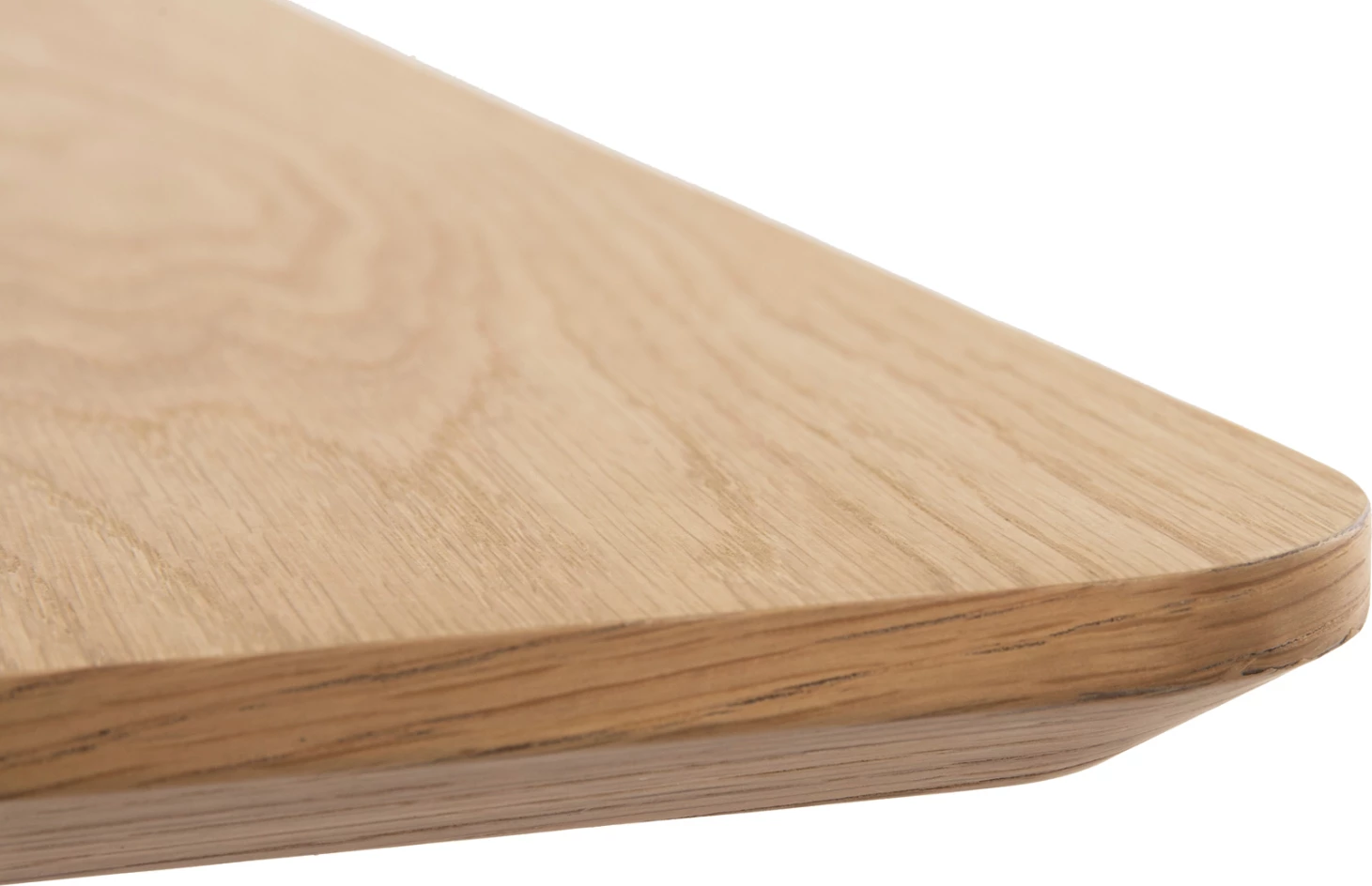 Tavolinë ngrënie katrore, TRENK FH9614.01, MDF me furnir lisi, këmbë metalike të zeza, 120x120x75H cm