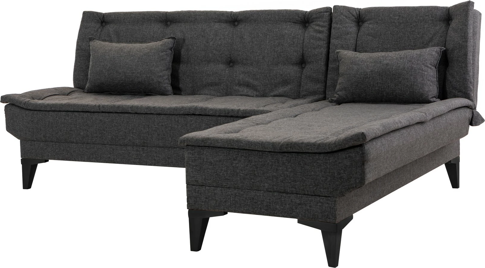 Kënd-sofë krevati Atelier del Sofa, Santo-S, ngjyrë antracit